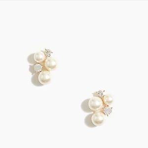 J. Crew Pearl Cluster Earrings